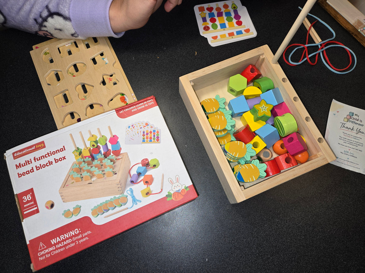 Wooden Beaded Building Block
