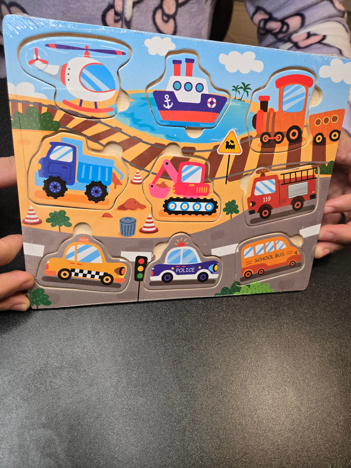 Wooden Pegged Puzzle Board