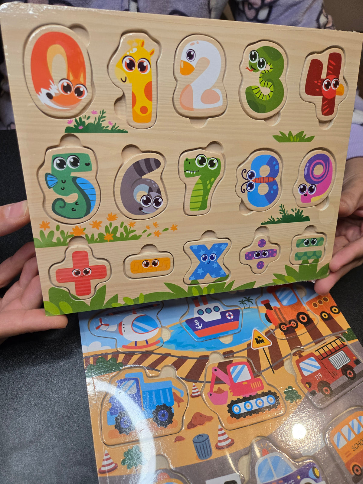 Wooden Pegged Puzzle Board