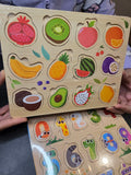 Wooden Pegged Puzzle Board