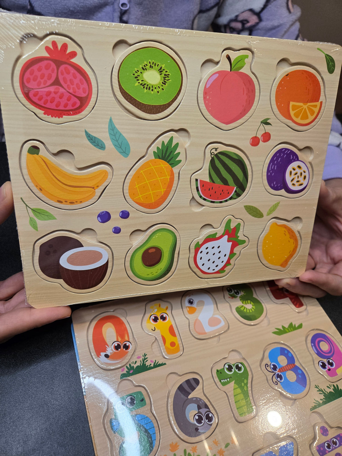 Wooden Pegged Puzzle Board