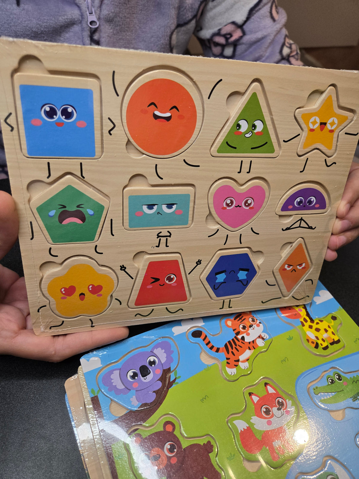 Wooden Pegged Puzzle Board