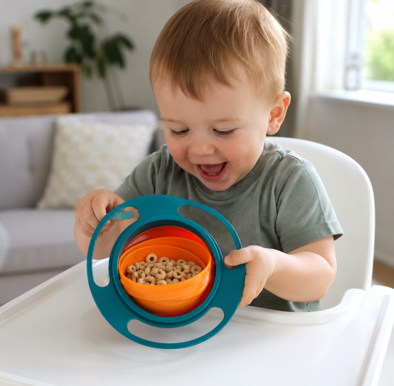 Tilt 'n' Trust Self-Feedingware