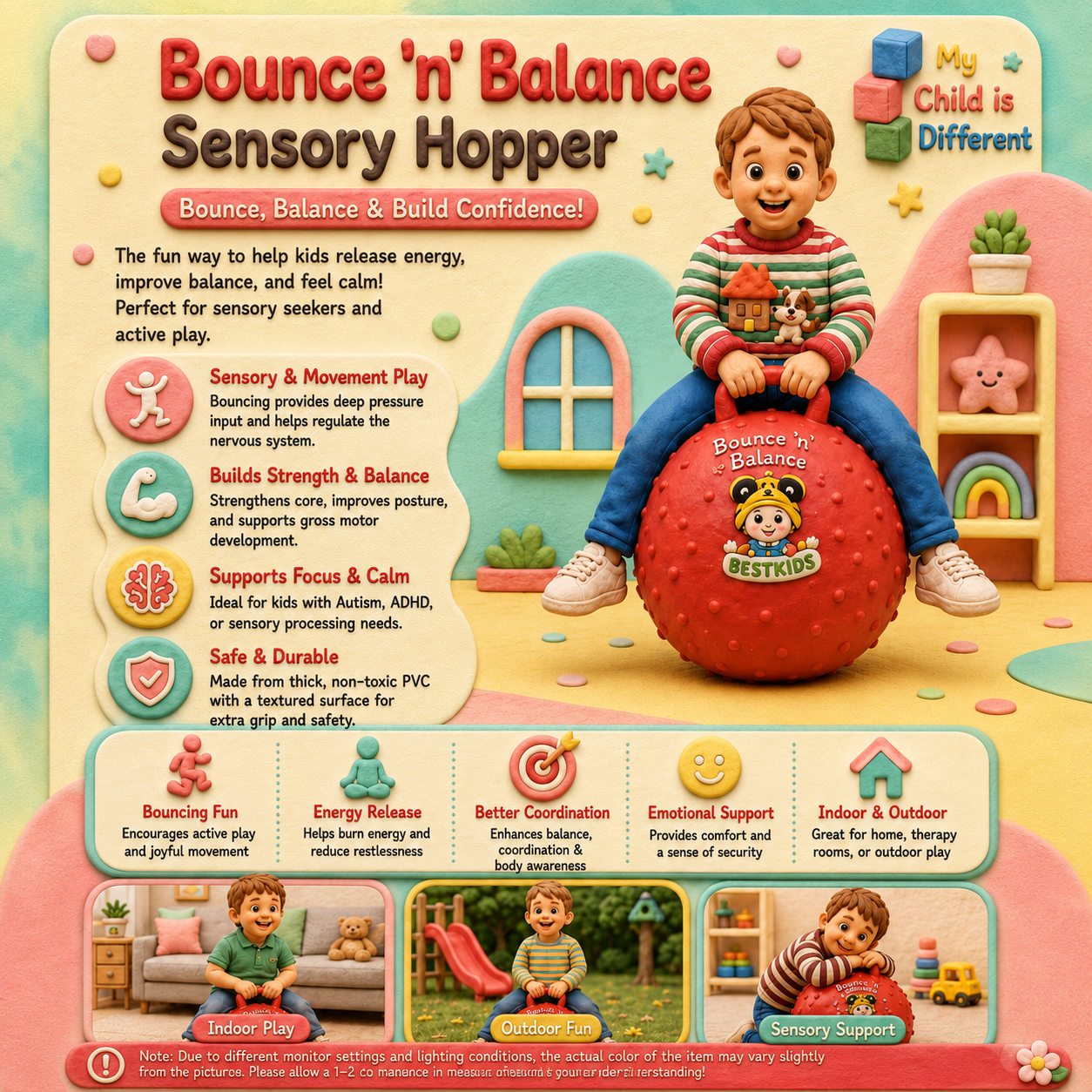 Bounce 'n' Balance Sensory Hopper