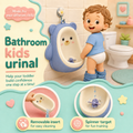 Spin 'n' Stream Urinal - Cute Purple Bear