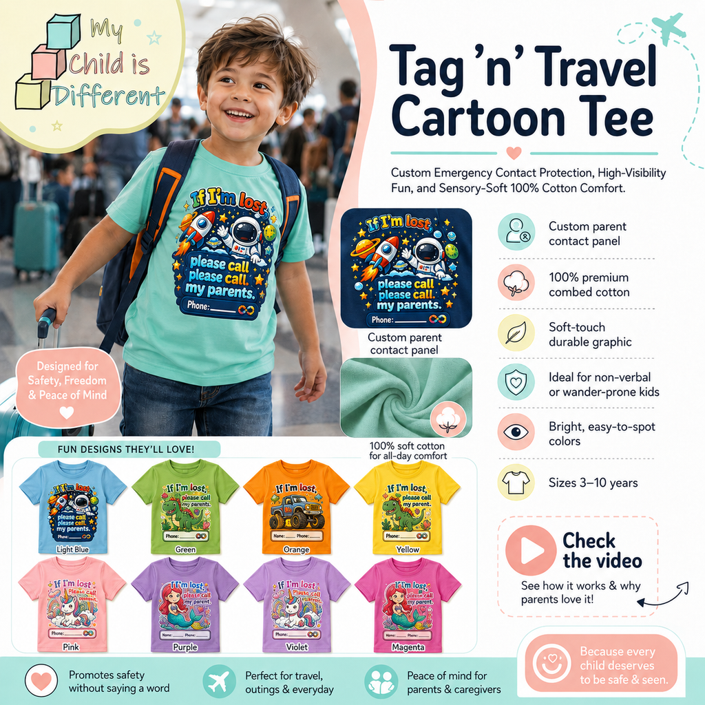 Tag 'n' Travel Cartoon Tee