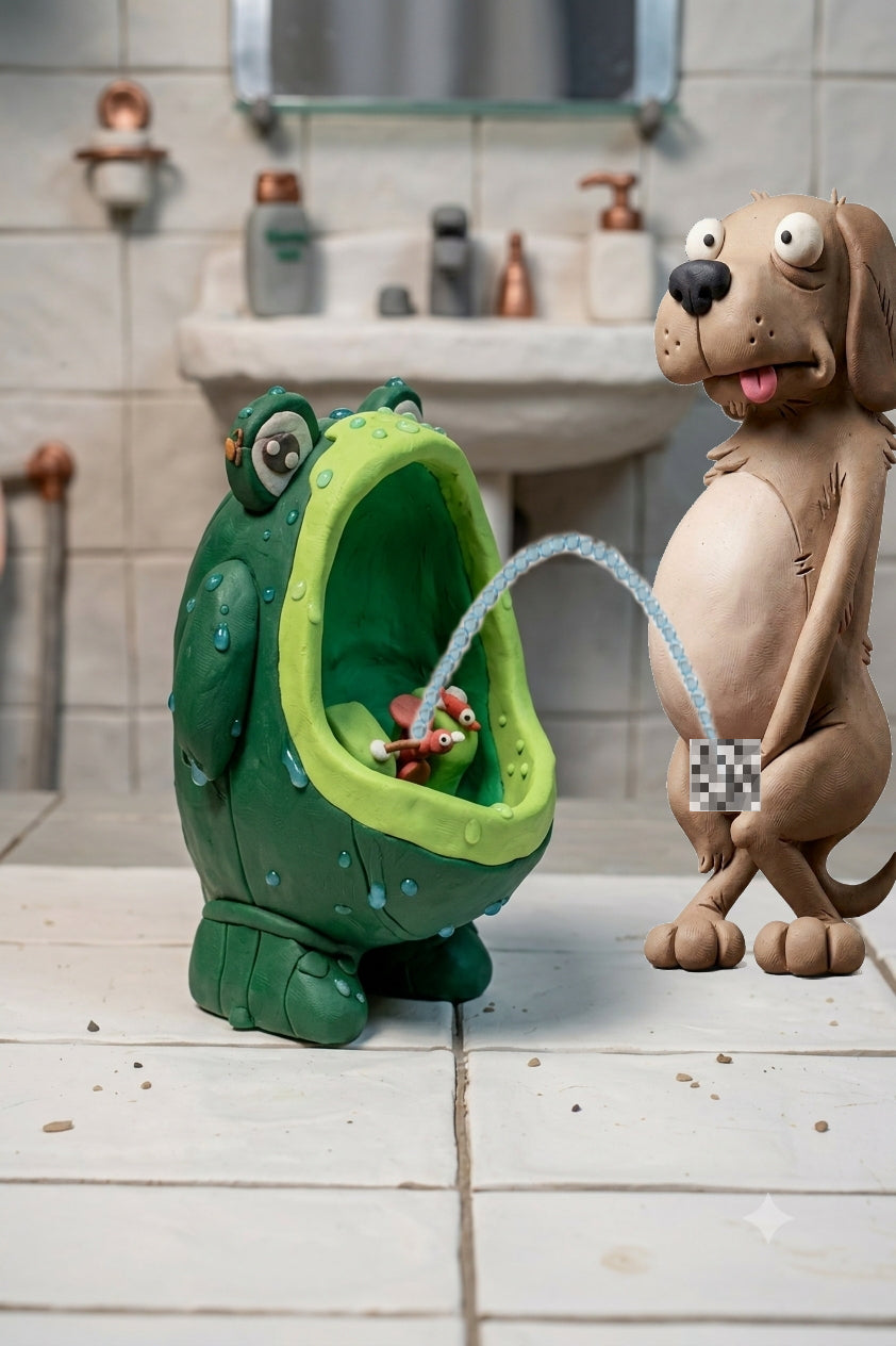 Spin 'n' Stream Urinal - Froggy version