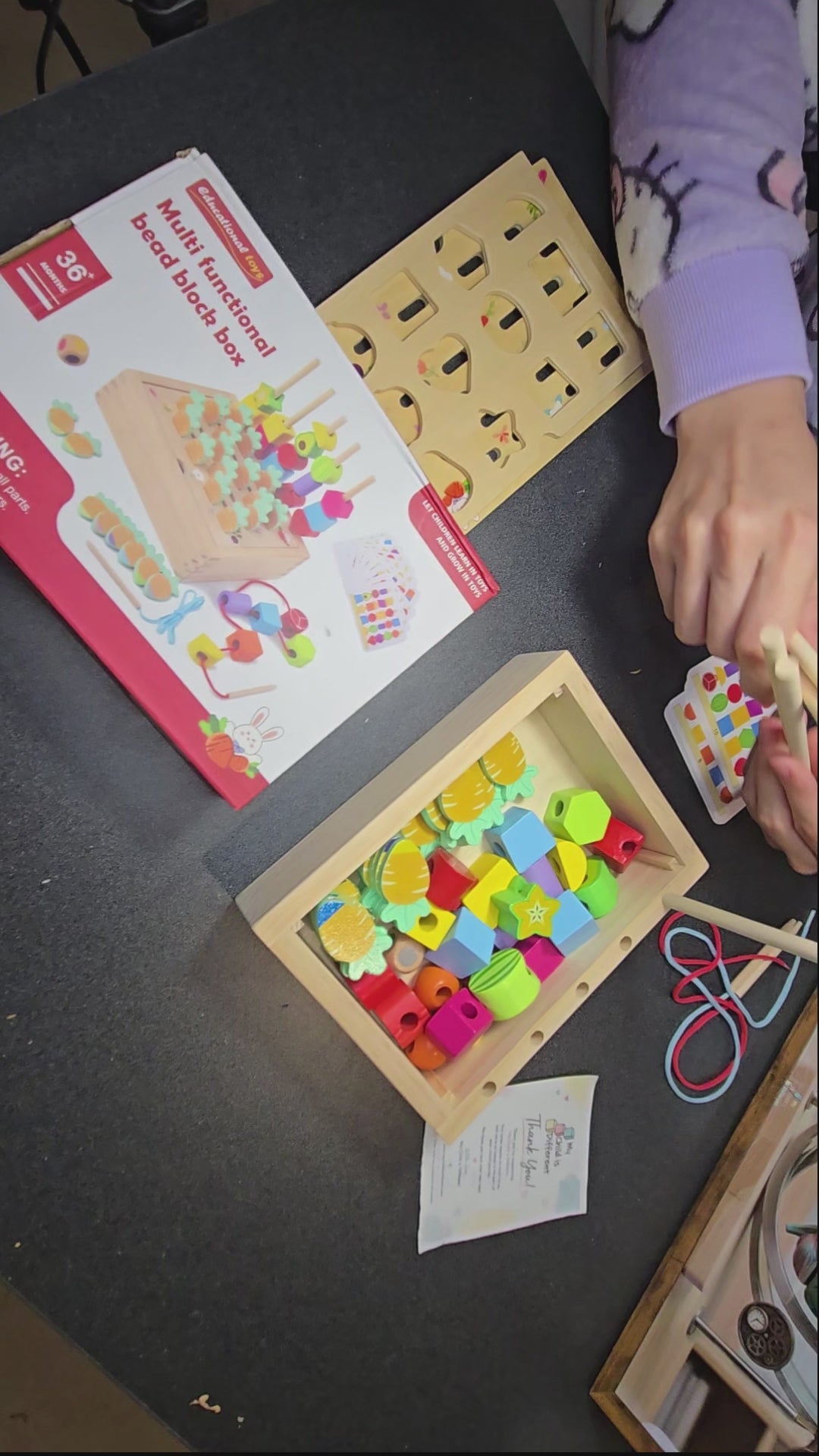 Wooden Beaded Building Block